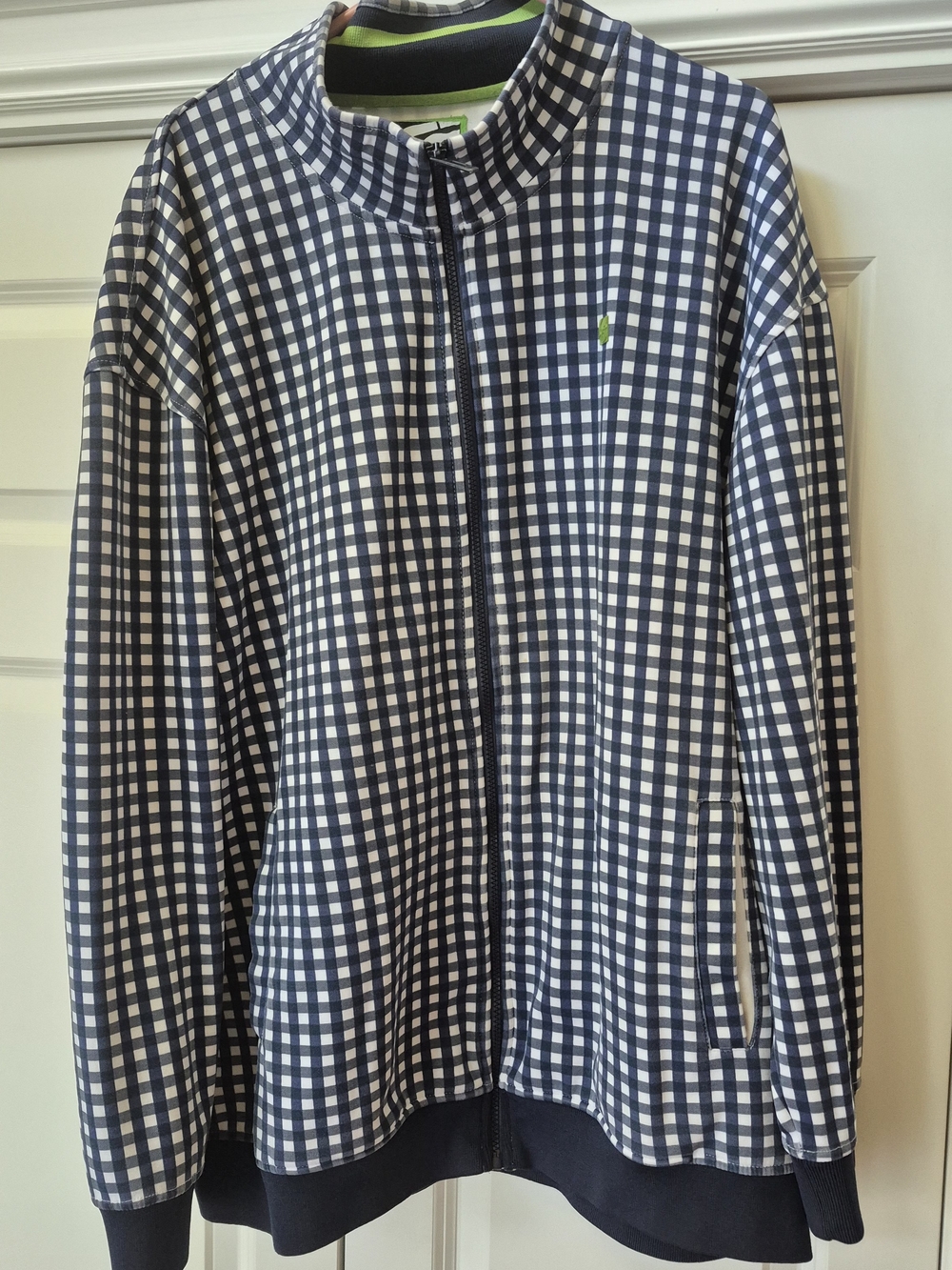 Ecko Unlimited Navy and White Gingham Lightweight Shirt Jacket